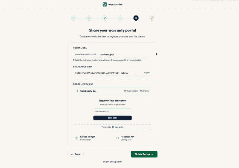 Your Warranty Portal